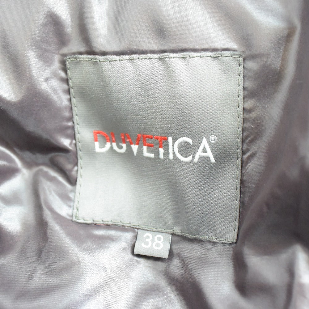 DUVETICA Down jacket Nylon Dark brown Women 38 Used Authentic