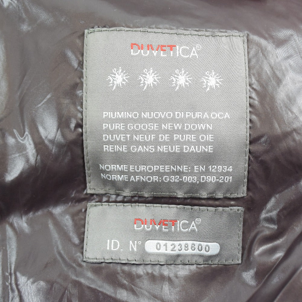 DUVETICA Down jacket Nylon Dark brown Women 38 Used Authentic