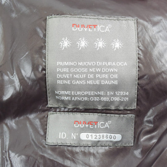 DUVETICA Down jacket Nylon Dark brown Women 38 Used Authentic