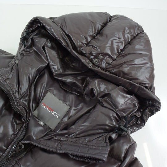 DUVETICA Down jacket Nylon Dark brown Women 38 Used Authentic