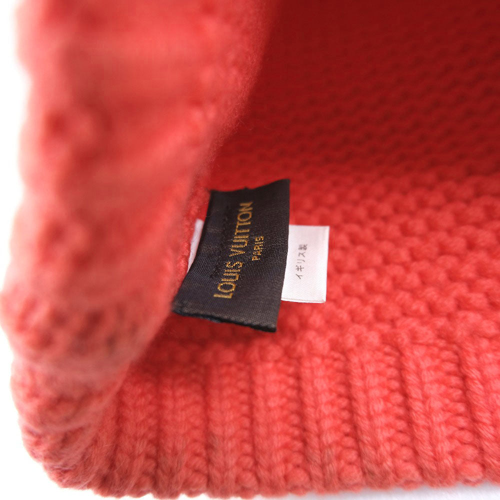 LOUIS VUITTON Knit cap wool Orange Women(Unisex) Used Authentic