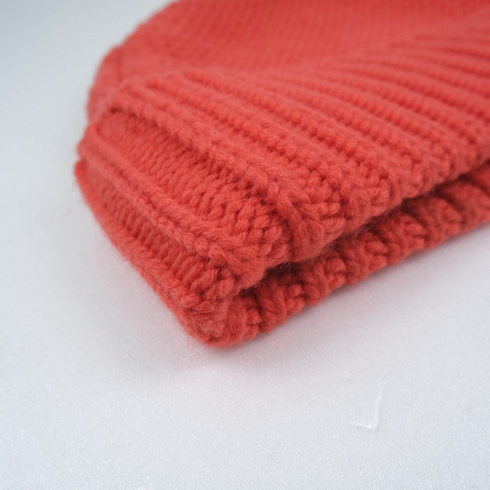 LOUIS VUITTON Knit cap wool Orange Women(Unisex) Used Authentic