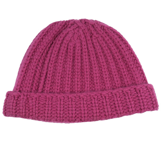 HERMES Knit cap wool pink Women(Unisex) Used Authentic