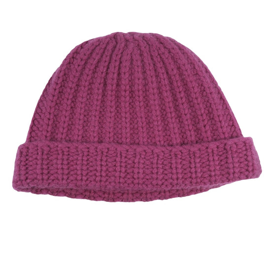 HERMES Knit cap wool pink Women(Unisex) Used Authentic