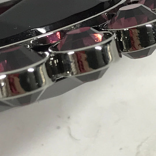 MIUMIU Necklace metal purple Accessories Bijoux Women Used Authentic