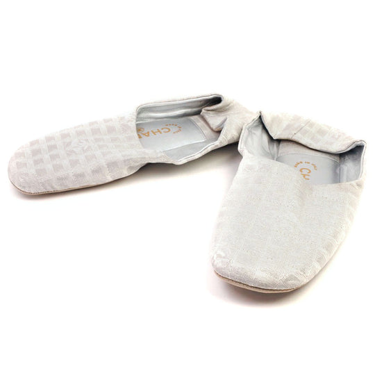 CHANEL Other shoes canvas Silver New travel line Room shoes Women(Unisex) 36 Used Authentic