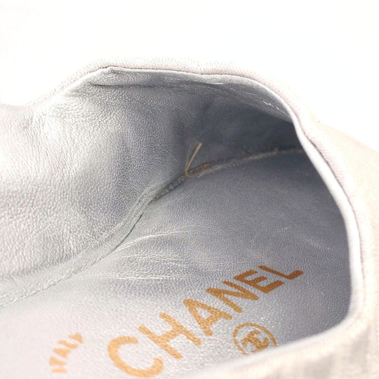 CHANEL Other shoes canvas Silver New travel line Room shoes Women(Unisex) 36 Used Authentic