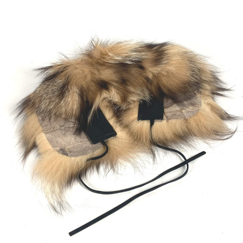 MIUMIU Scarf Fox beige fur Tippet Women Used Authentic