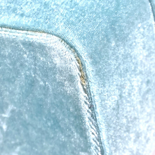 MIUMIU Accessory case velvet turquoise blue Inner bag Accessory pouch box logo jewelry case Women Used Authentic