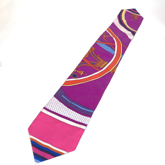 HERMES scarf silk pink Twill up Women Used Authentic