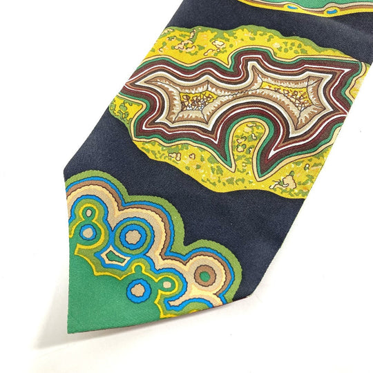 HERMES scarf silk green Twill up Women Used Authentic