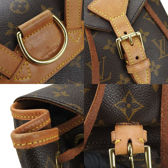 LOUIS VUITTON Backpack M51136 Monogram Brown MontsourisMM unisex(Unisex) Used Authentic