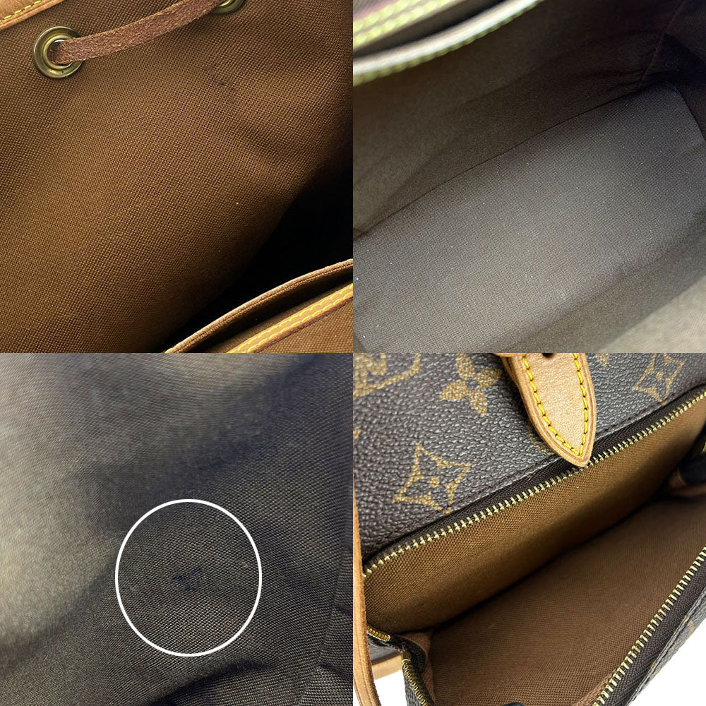 LOUIS VUITTON Backpack M51136 Monogram Brown MontsourisMM unisex(Unisex) Used Authentic