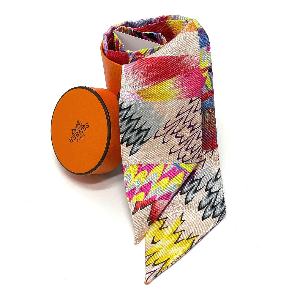 HERMES scarf 100% silk multicolor 2022 limited model Kyoto Marble Women Used Authentic