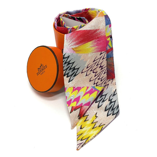 HERMES scarf 100% silk multicolor 2022 limited model Kyoto Marble Women Used Authentic