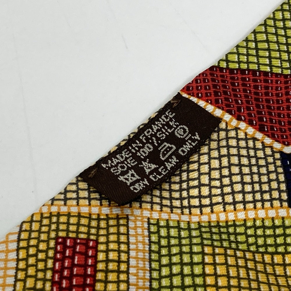 HERMES scarf silk multicolor Overall handle Women Used Authentic