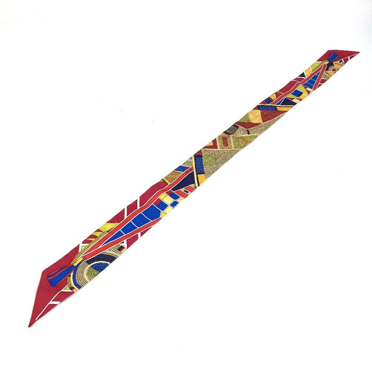 HERMES scarf silk multicolor Overall handle Women Used Authentic