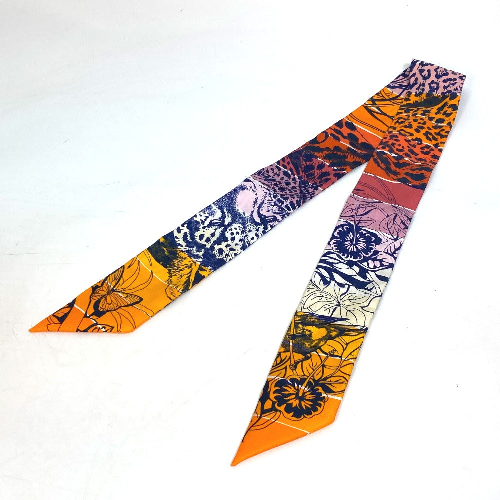 HERMES scarf silk multicolor bandeau scarf Twilly Twilly Women Used Authentic