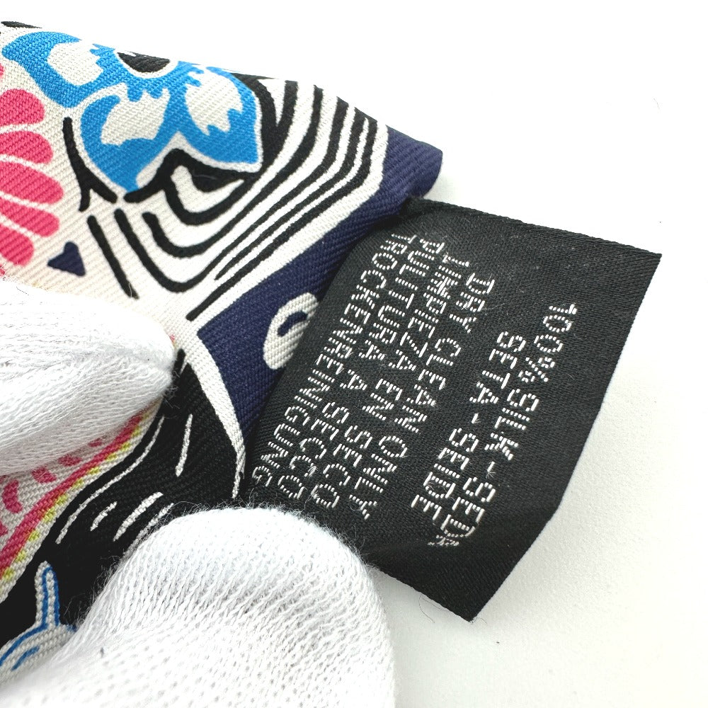 HERMES scarf silk multicolor flour Bingata Bingata