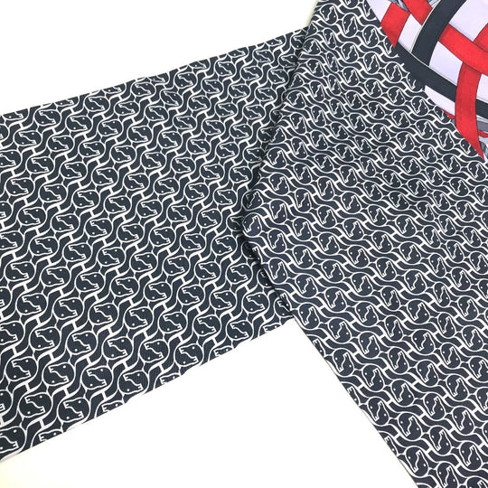 HERMES scarf silk blue Maxi Twilly Twilly