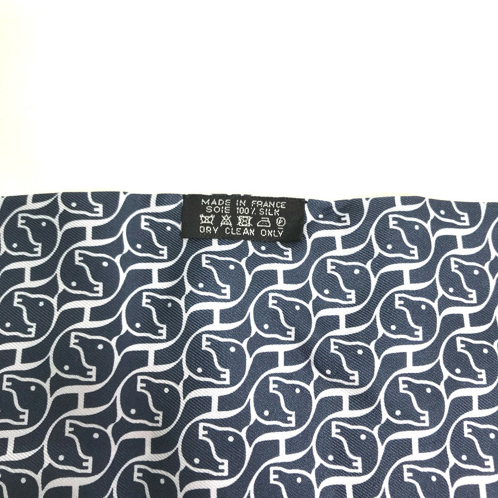 HERMES scarf silk blue Maxi Twilly Twilly