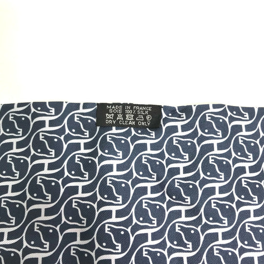 HERMES scarf silk blue Maxi Twilly Twilly