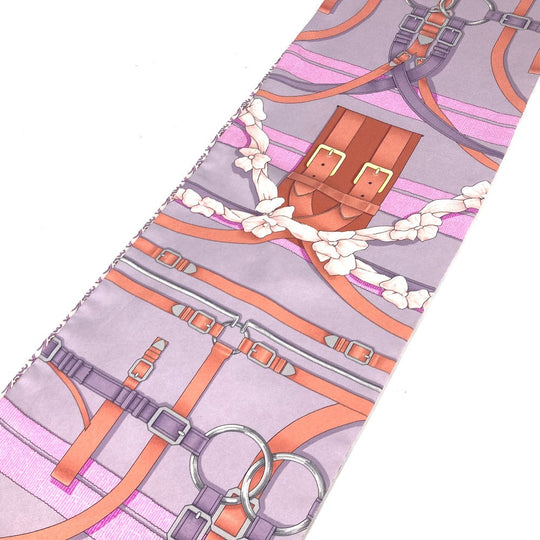 HERMES scarf silk multicolor Maxi Twilly Women Used Authentic
