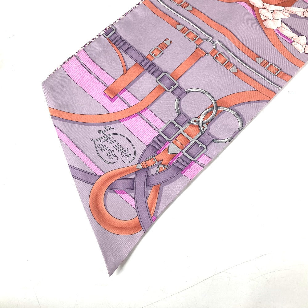 HERMES scarf silk multicolor Maxi Twilly Women Used Authentic