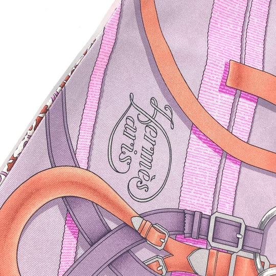 HERMES scarf silk multicolor Maxi Twilly Women Used Authentic