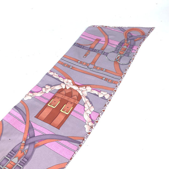 HERMES scarf silk multicolor Maxi Twilly Women Used Authentic