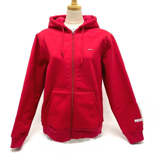 Supreme Hoodie polyester Red Zip up mens S Used Authentic