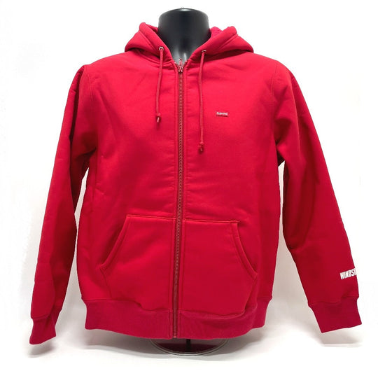 Supreme Hoodie polyester Red Zip up mens S Used Authentic