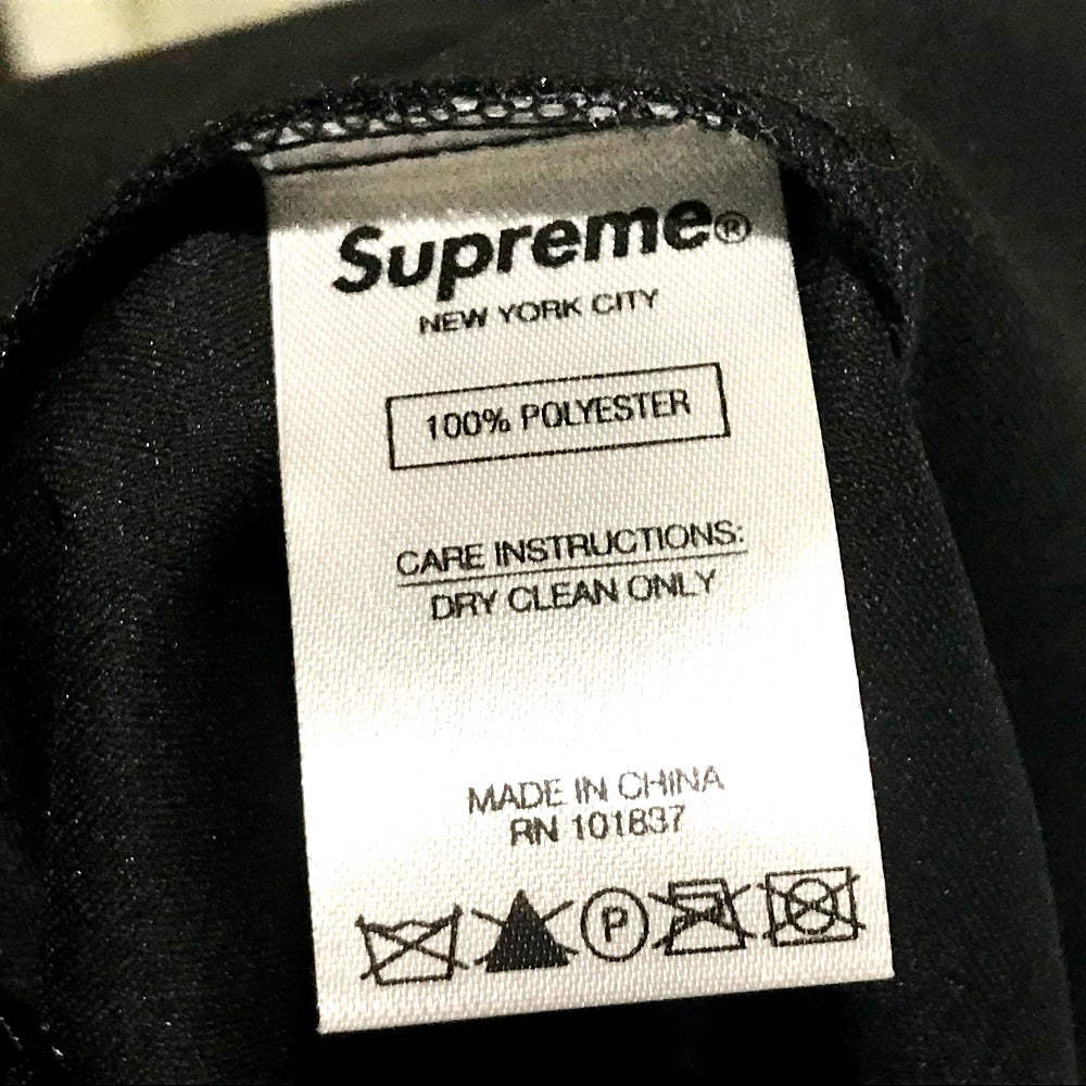 Supreme Long sleeve shirt polyester Red x black Velvet work 18AW Velvet Swirl Work Shirt mens S Used Authentic