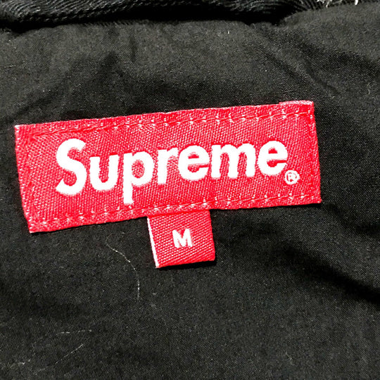 Supreme Jacket cotton black 19Stainless Steel Patchwork Harrington Jacket Jacket mens M Used Authentic