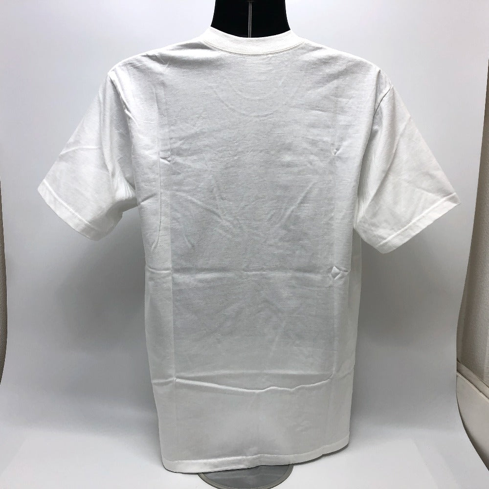 Supreme Short sleeve T-shirt Cotton, Swarovski White x red Box logo T-shirt mens M Used Authentic