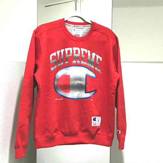 Supreme sweat cotton Red 19Stainless Steel sweat mens S Used Authentic