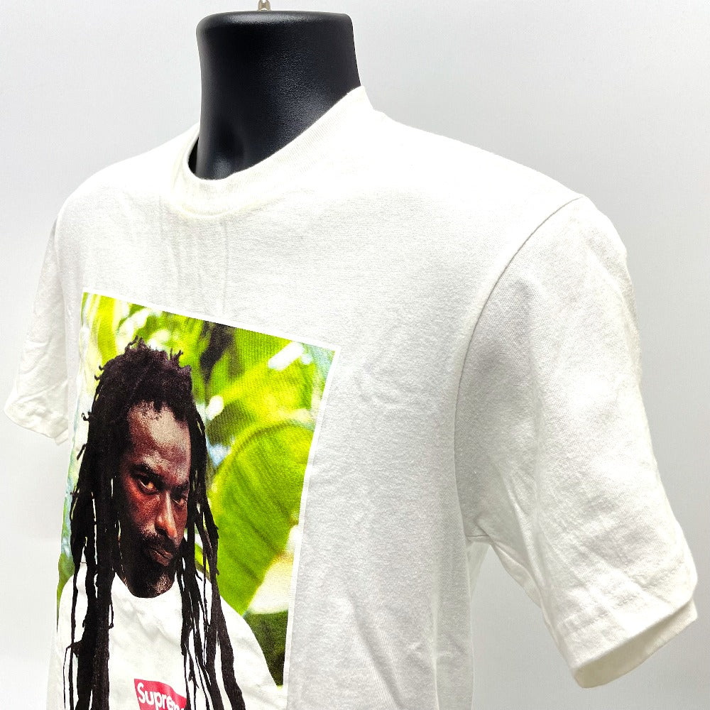 Supreme Short sleeve T-shirt cotton white 19Stainless Steel Buju Banton mens S Used Authentic