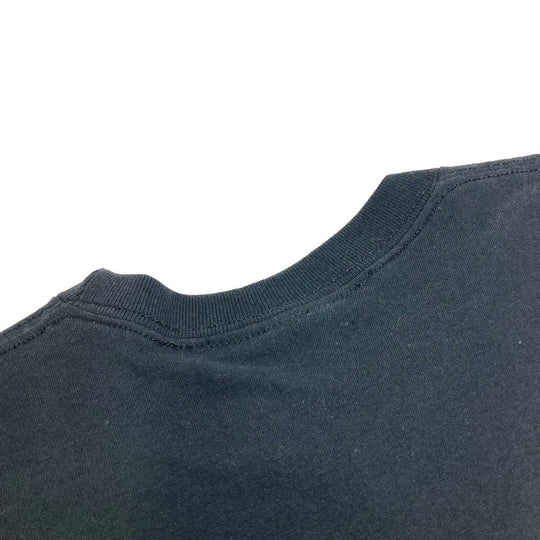 Supreme Short sleeve T-shirt cotton black Burberry check box logo mens XXL Used Authentic