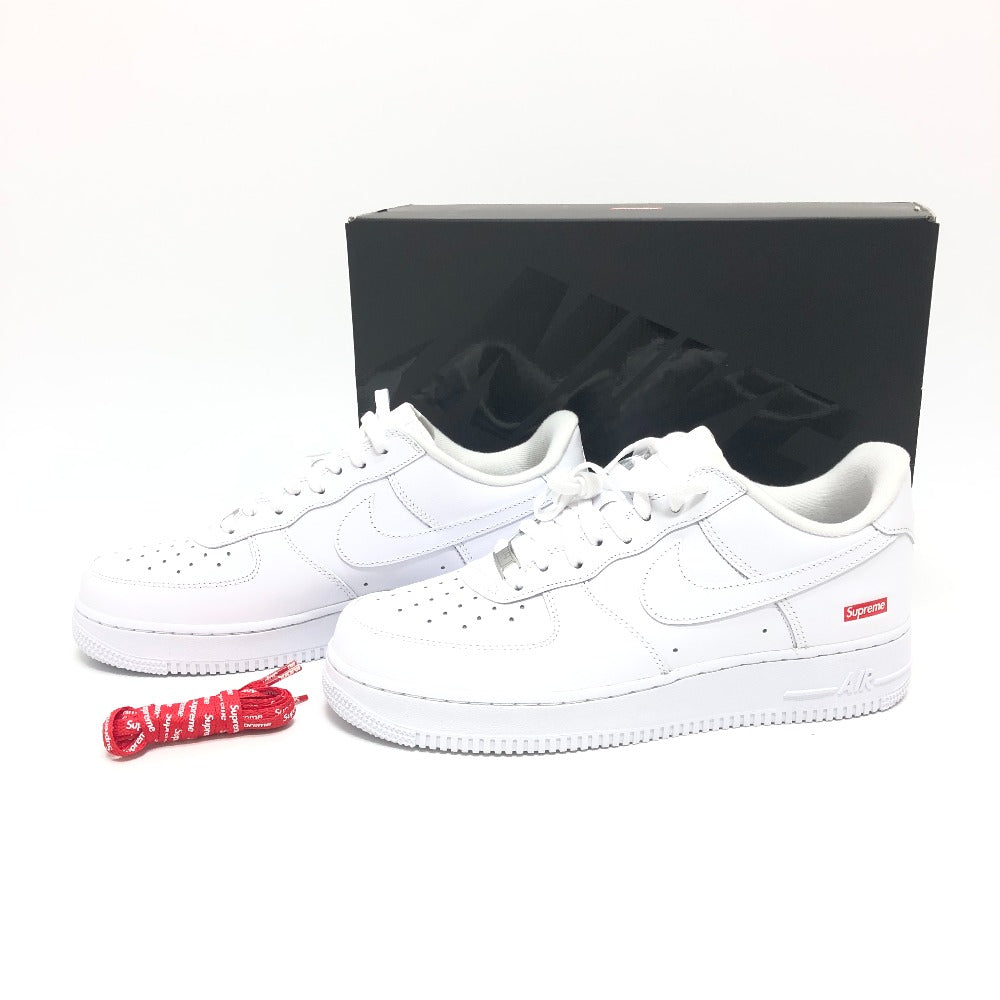 Supreme sneakers CU9225-100 leather white Supreme x Nike Air Force 1 28cm