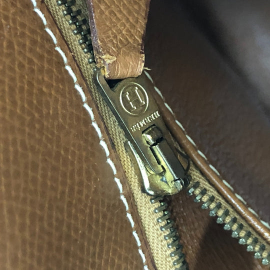 HERMES Handbag Courchevel Brown Kelly 35 Women Used Authentic