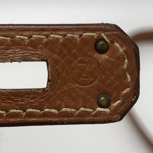 HERMES Handbag Courchevel Brown Kelly 35 Women Used Authentic
