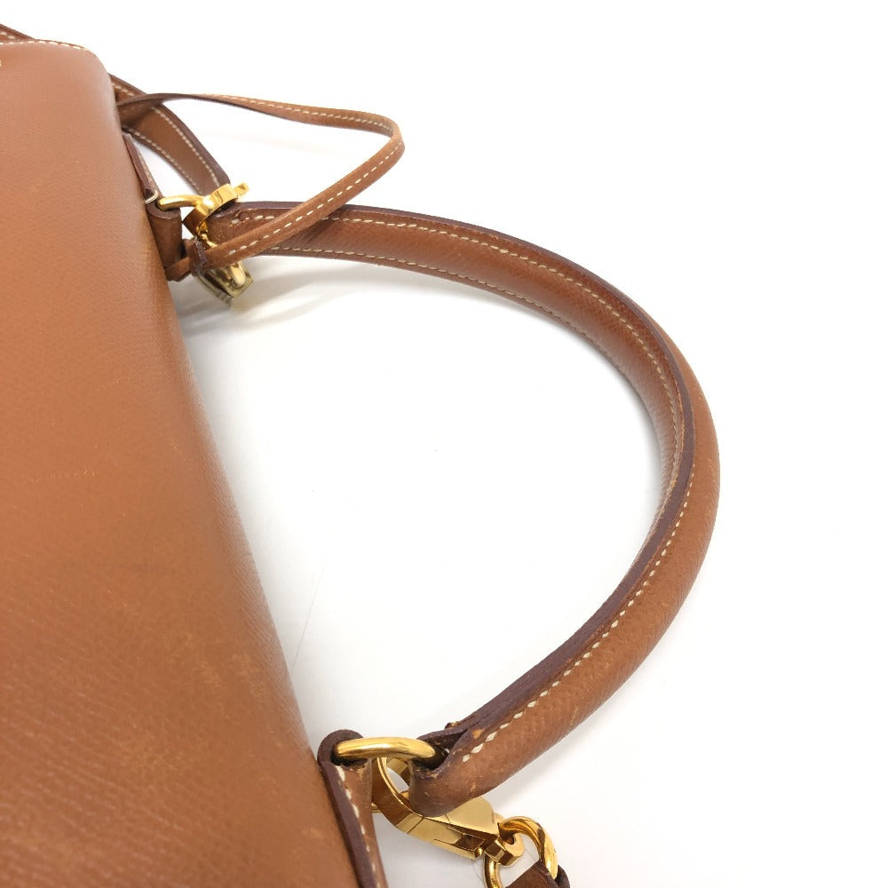 HERMES Handbag Courchevel Brown Kelly 35 Women Used Authentic