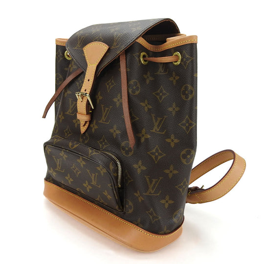 LOUIS VUITTON Backpack M51136 Monogram Brown MontsourisMM Women Used Authentic
