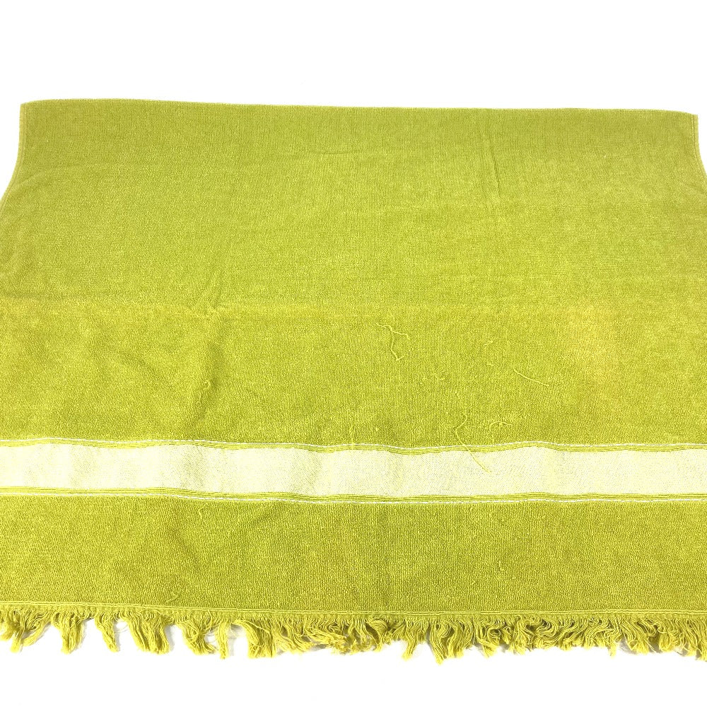 HERMES towel cotton green Bath towel Interior Throw Blanket Sailing Women Used Authentic