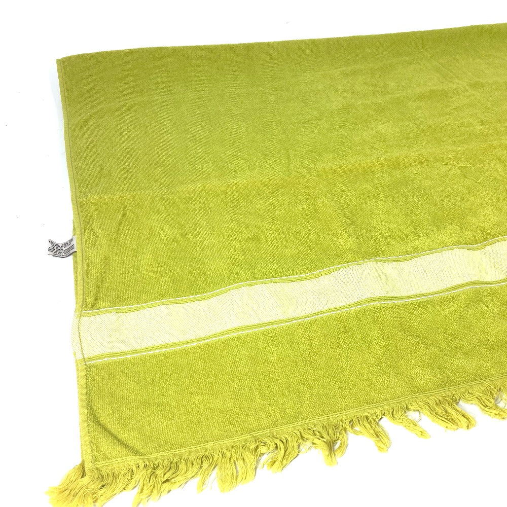 HERMES towel cotton green Bath towel Interior Throw Blanket Sailing Women Used Authentic