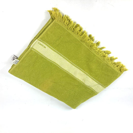 HERMES towel cotton green Bath towel Interior Throw Blanket Sailing Women Used Authentic