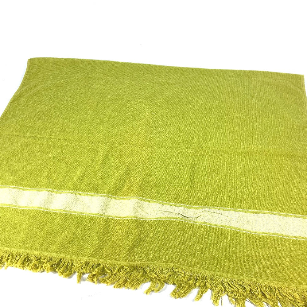 HERMES towel cotton green Bath towel Interior Throw Blanket Sailing Women Used Authentic