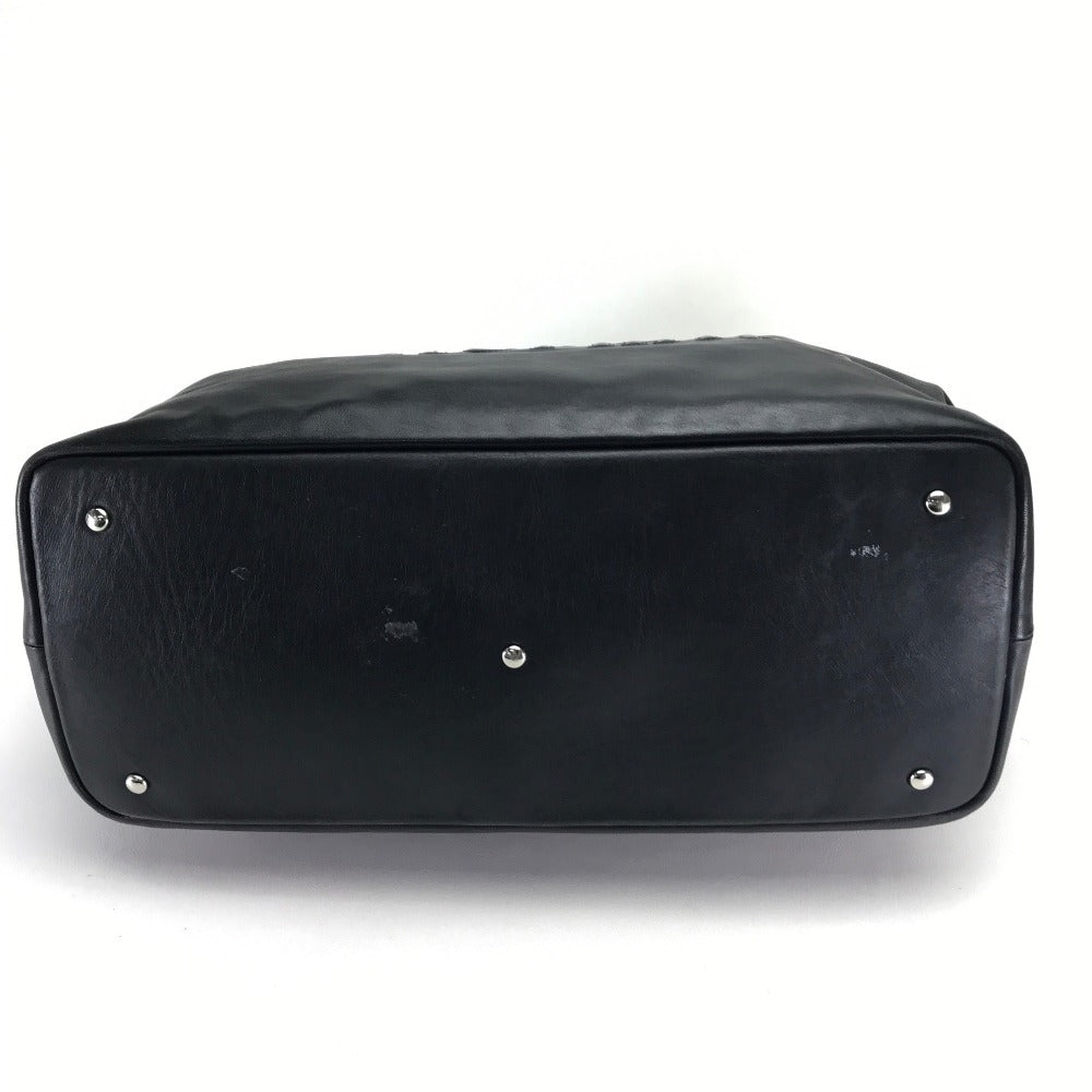 mastermind JAPAN Tote Bag leather black Men's Women Skull unisex(Unisex) Used Authentic