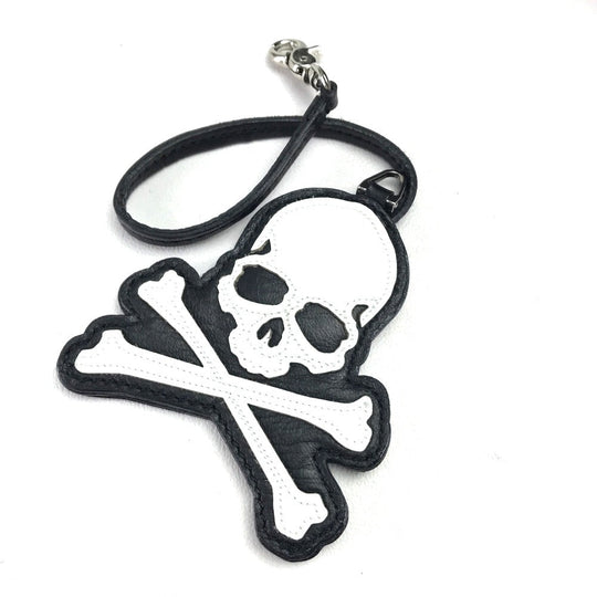 mastermind JAPAN Tote Bag leather black Men's Women Skull unisex(Unisex) Used Authentic