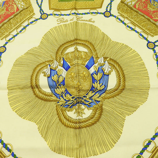 HERMES scarf silk multicolor Carre90 Women Used Authentic